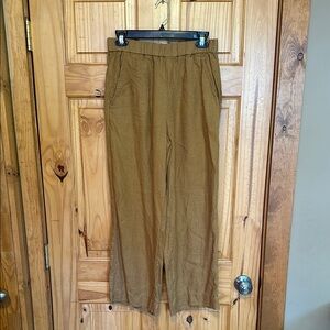 Pendleton Women’s Broadway Linen pant in mustard gold
